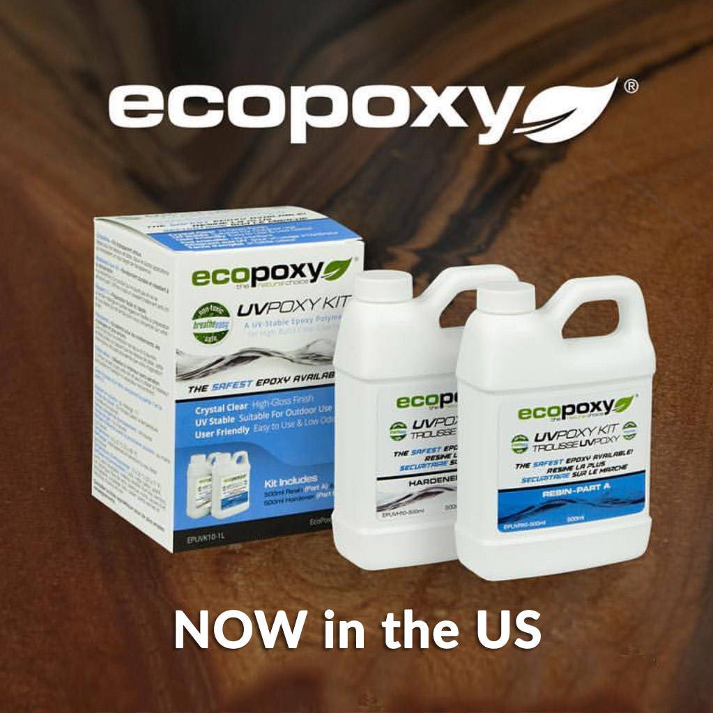 Resin Art Clear Epoxy Resin EcoPoxy® UVPoxy 1 Litre Safest