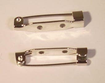 Brooch pin silver 25mm x 2 brand rayher beads