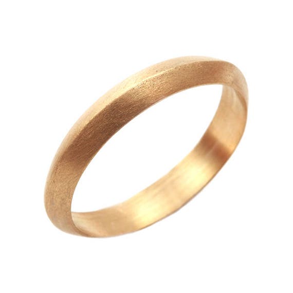 unisex wedding ring 18k yellow gold wedding ring gold