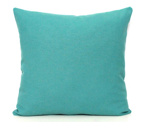 Solid Light Teal Pillow Plain Teal Pillow Teal Scatter