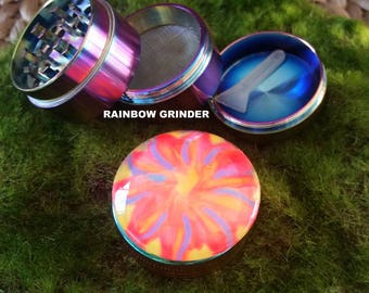 GLOW in the DARK, Herb Grinder, Grinder, Pocket Grinder, Personal Grinder, Small Grinder, Metal Grinder, Weed Grinder, UV, Psychedelic