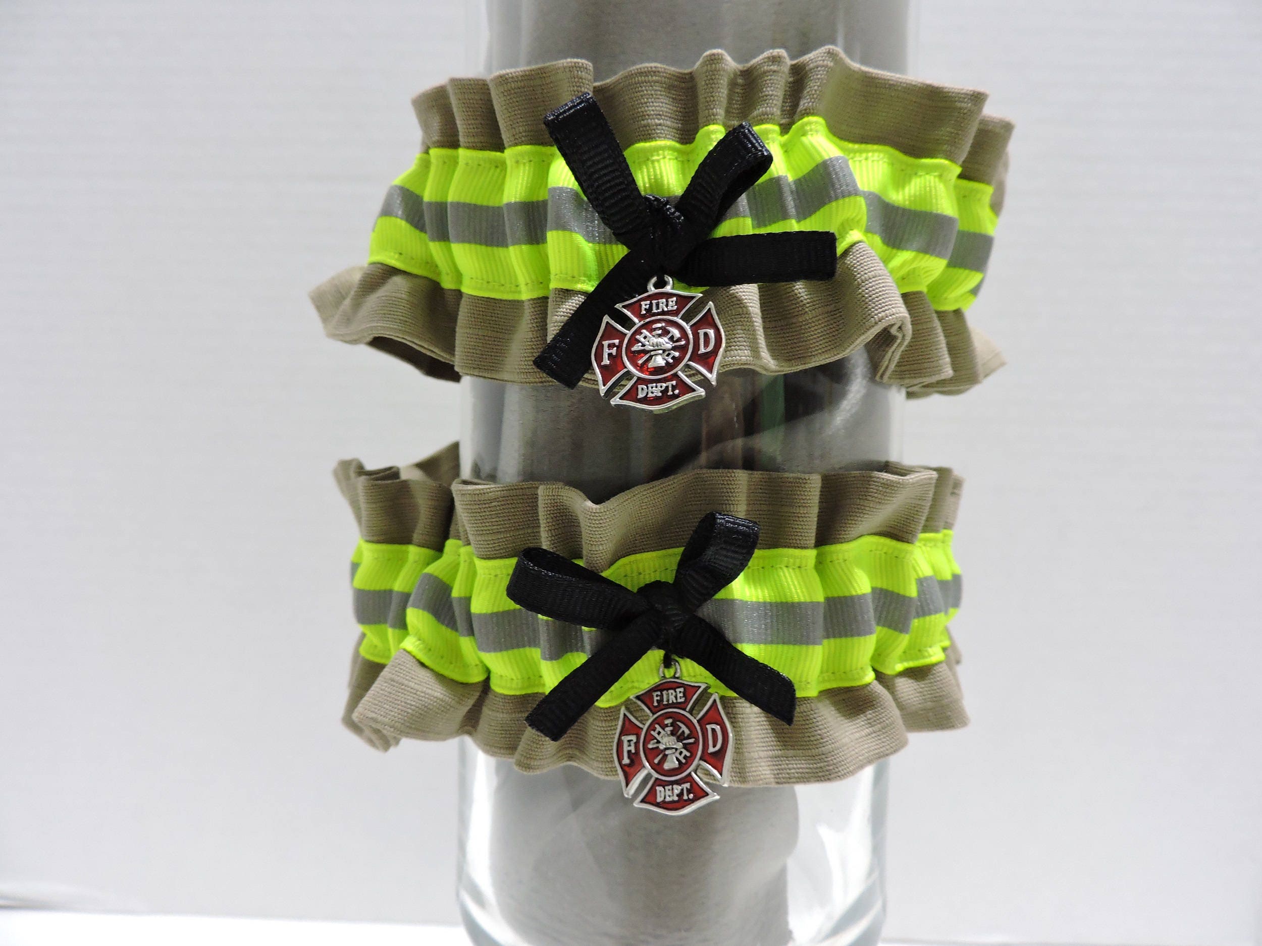 Firefighter Wedding Garter Set Of Two With Optional   Il Fullxfull.1324600689 Ojjv 