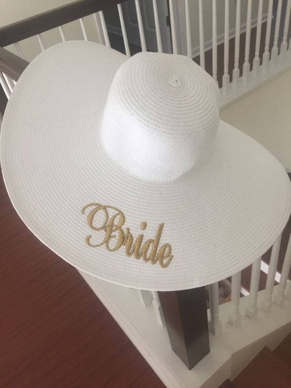 BRIDE GIFT Floppy Hat Destination Wedding Gift Bride