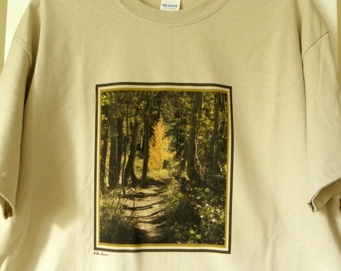 NATURE FOREST Crewneck Tshirt created by Pam Ponsart of Pam's Fab Photos in your choice of 3 Colors