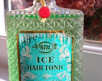 vintage 4711 Ice Hair Tonic in large, sealed splash bottle