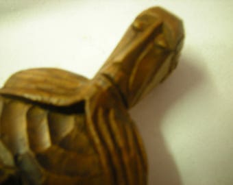 vtge Saint statuette-wood statue-shelf decor-religion-spirituality-collection-