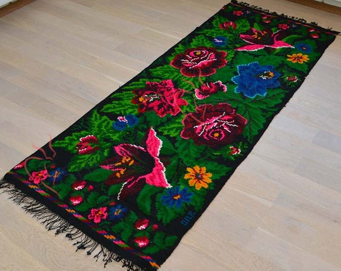 Tapis moldave,Large rug, Bessarabian Kilim & area rugs. oushak rug, persian rug,morrocan rug,tapis boheme,overdyed rug
