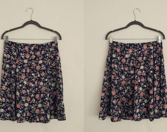 Kathie Lee Floral Swing Skirt (12). Kathie Lee Skirt. Floral Skirt. Swing Skirt. Vintage Skirt. Vintage Floral.