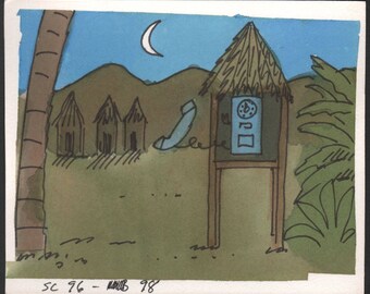 Bill Melendez Cathy Hand-painted Animation Background Key Spille Guisewite