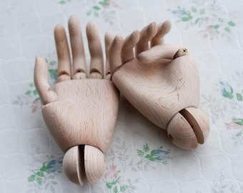 Wood Hands Pair - Child Mannequin Hand