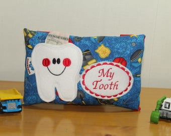 Boys Tooth Fairy Pillow - Paramedic gift - Paramedic Pillow - Tooth Pillow Gift - Boys Tooth Pillow - Fairy Dust - Tooth Certificate -