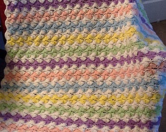 Vintage Crochet Baby Blanket Pattern PDF