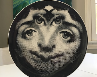 Vintage Fornasetti Plate #185, Mid Century Modern