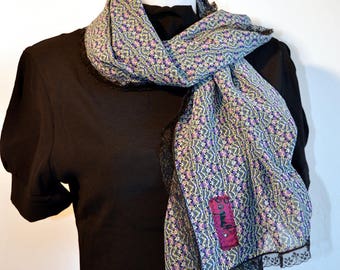 scarf blue, pink, camaieux