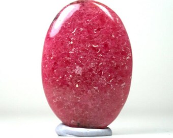 Fine Quality Oval Shape Natural Earth mined Rhodonite 66 Carat Cabochon loose gemstone Worldwide Shipping Free,