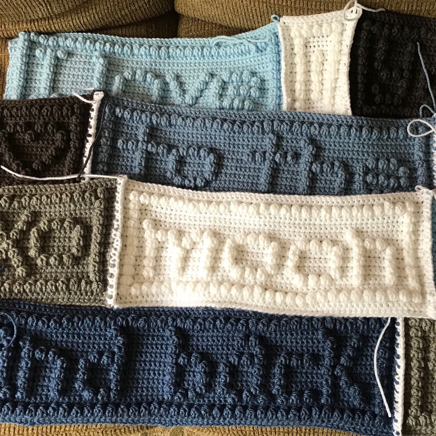 I love you to the moon and back crochet baby blanket made