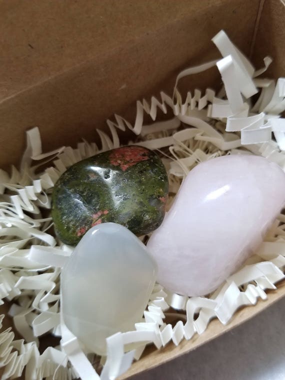Reiki Attuned Fertility Stone Set/Rose Quartz Fertility Stone/