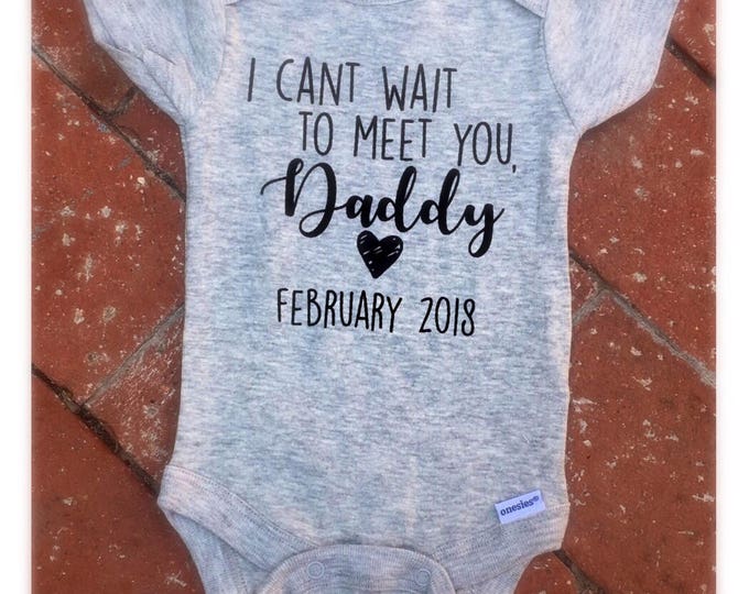 Daddy Reveal Baby Announcement Onesie®, Baby Boy Reveal, Gender Reveal, New Daddy, Reveal to Dad, Reveal to Husband, Pregnancy Announcement