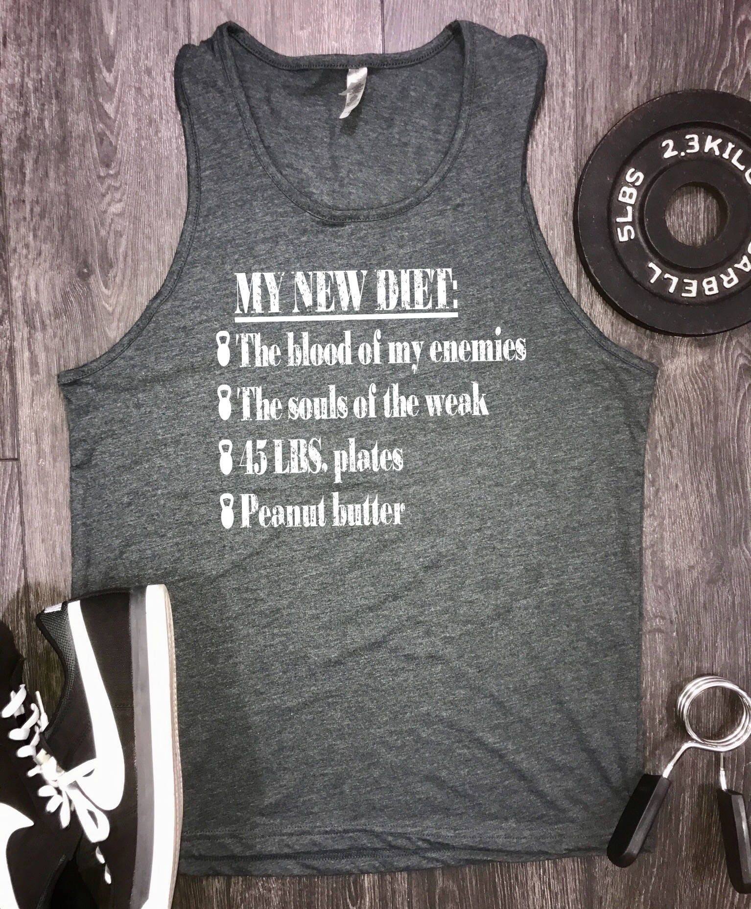 my new diet mens workout tank funny workout tank mens