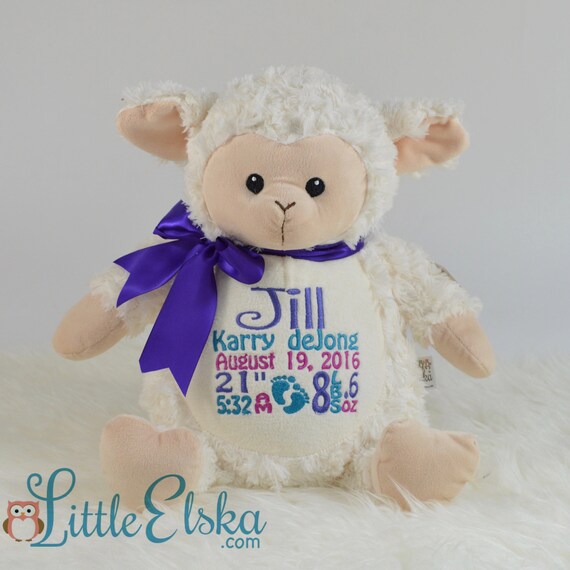 personalized lamb stuffed animal