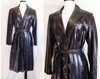 Leather coat | Etsy
