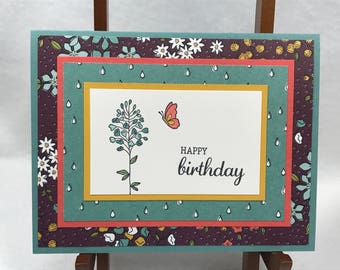 Birthday Card, Stampin Up Card, Handmade Card, Handmade Birthday Card, Greeting Card for Birthday