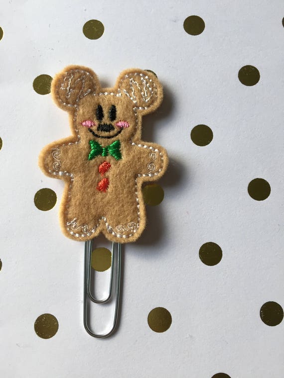 Full Body Ginger Mouse planner Clip/Planner Clip/Bookmark. Gingerbread Planner Clip. Ginger Boy Planner Clip. Christmas Planner Clip