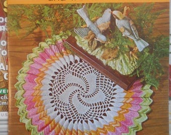 Doilies Knitted Crocheted and Tatted, Star Book, Pattern Leaflet #228, 1970s