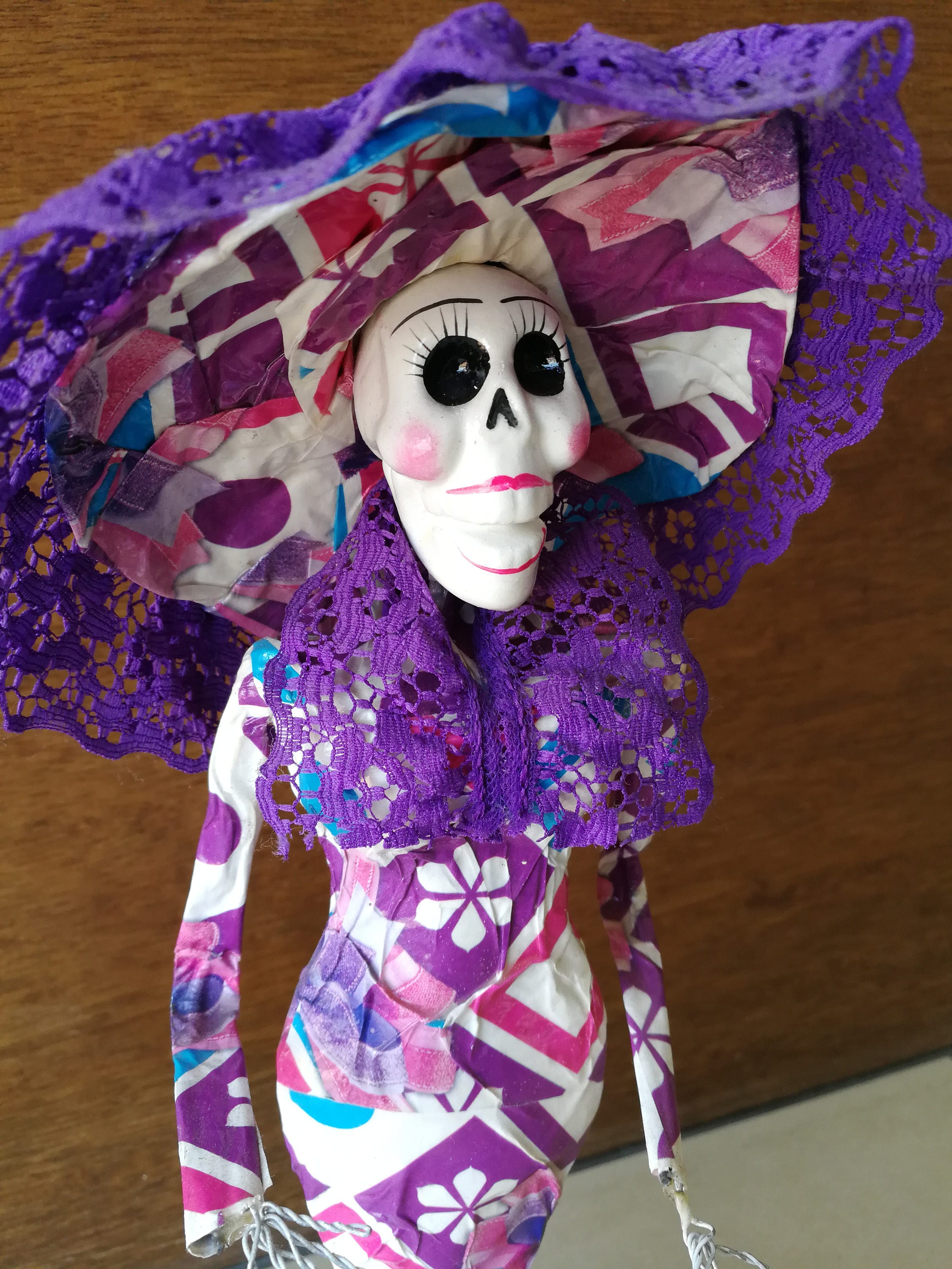 Day of the Dead Catrina doll Sugar skull Dia de muertos