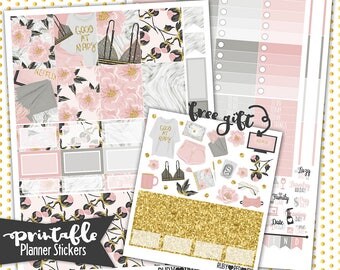 50% Off Summer Sale!Erin Condren | Staycation PRINTABLE planner stickers | Pdf, Jpg, Png | Instant Download