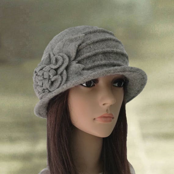 Women's winter hats Felted wool hats Boiled wool hat