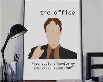 dwight schrute quote poster the office print