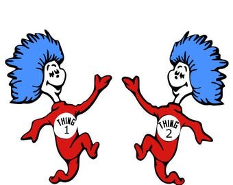 thing 1 thing 2 svg etsy