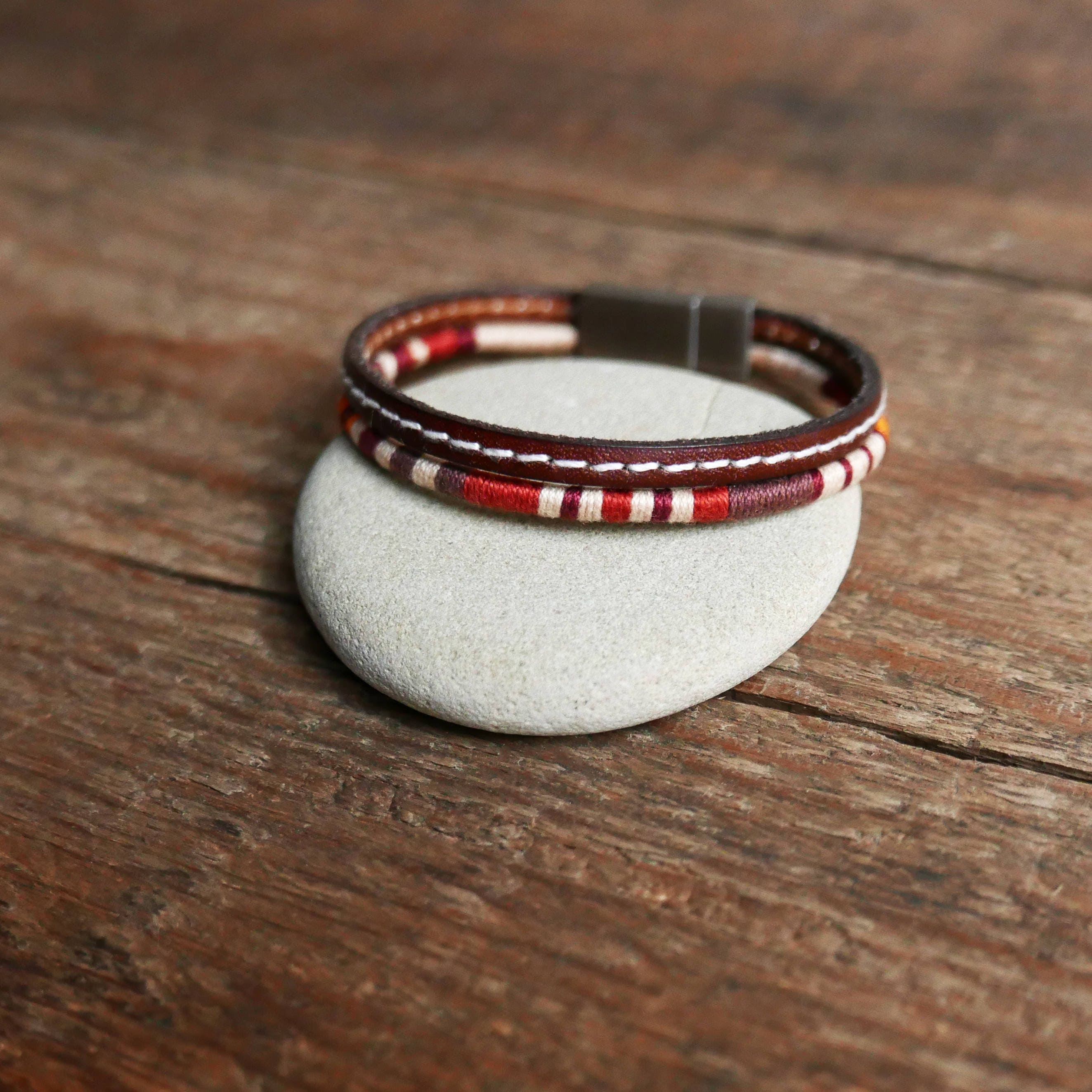 Men bracelet Mens Cotton Bracelet Gift for him Boyfriend