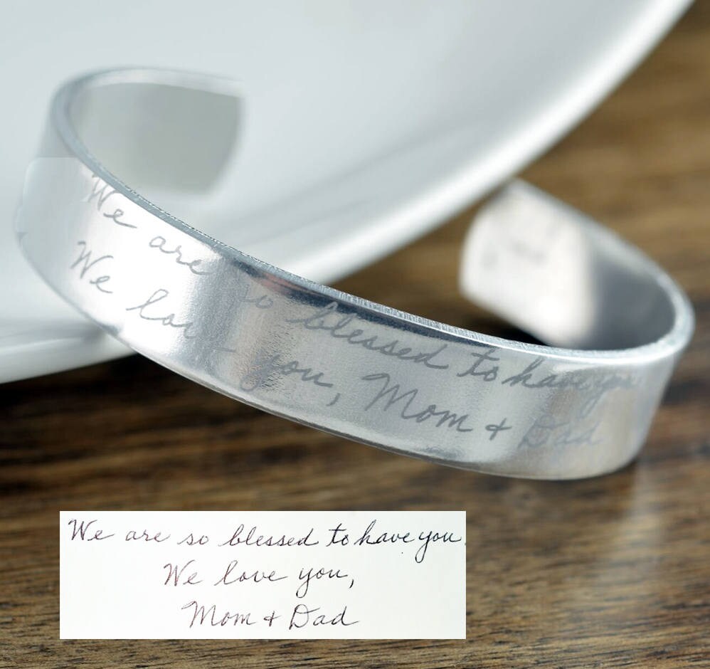 Actual Handwriting Bracelet Handwritten Bracelet
