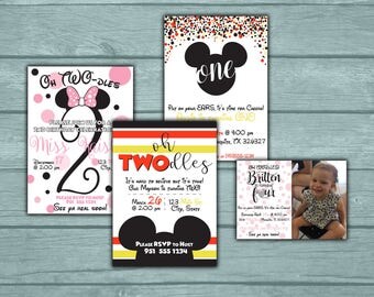 Oh TWOdles Birthday Invitation