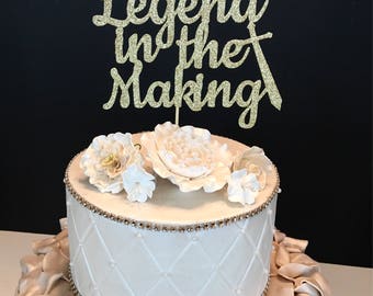 Zelda Cake Topper, A Legend in the Making Cake Topper, Baby shower cake topper
