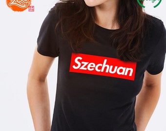 Womens Fit Ringspun: Szechuan T-Shirt / Szechuan Mulan Dipping Sauce Shirt / Rick and Morty Shirt / Supreme Parody Shirt /