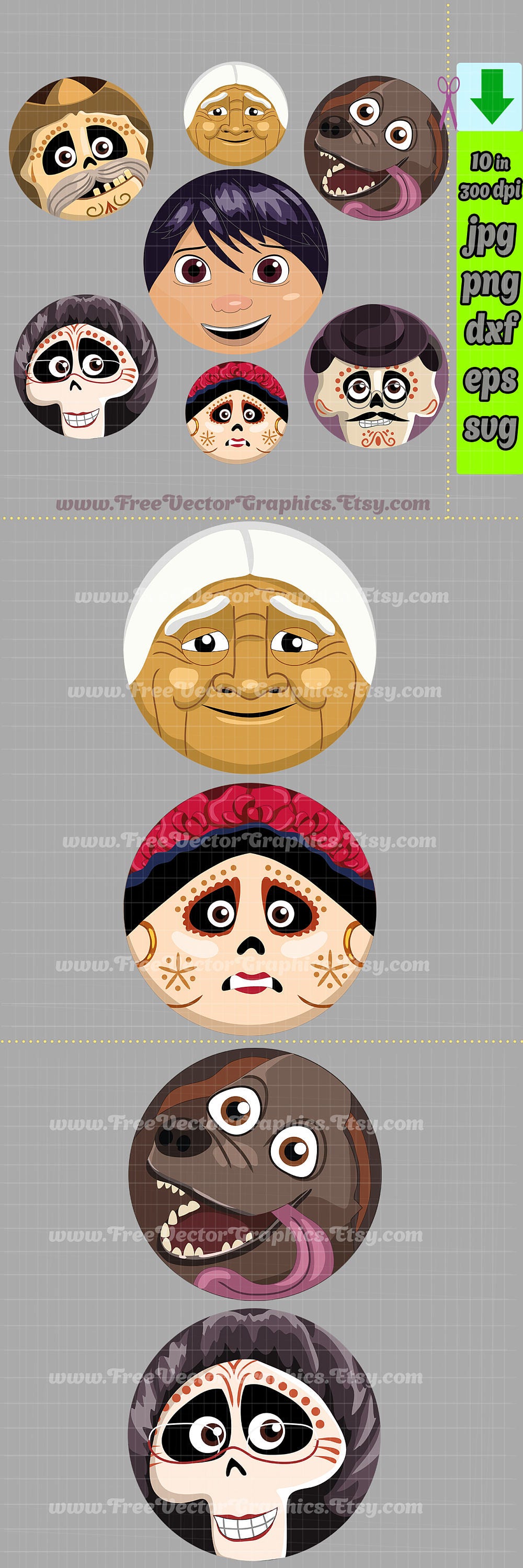 Disney Coco clip art/printable coco Bottlecap images/Digital Coco ...
