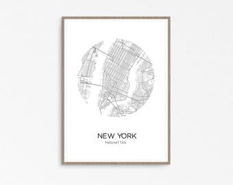 New York Map, Manhattan Map Poster, New York Poster, New York City, Manhattan, NYC Map, NY Map, United States, Manhattan Print, NYC prints