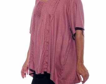 Dusty Rose Peplum Shirt And Chino Pant Set main image 1
