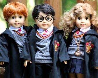 American Girl Doll Custom World of Harry Potter Lot 3 New Dolls Pets Accessories OOAK