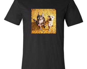 CUSTOM PHOTO T-SHIRT - Get your Instagram photos, Iphone, Android, or any photos you have printed on a black shirt.