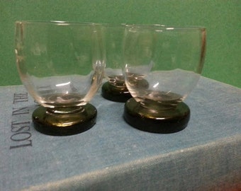 Vintage Smokey Shot Glasses (3)
