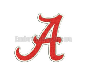 Football embroidery design - (Alabama Crimson Tide) - instant DOWNLOAD digital file
