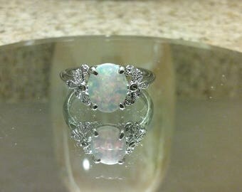 Oval Opal Ring