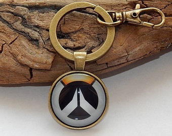 Overwatch logo pendant necklace jewelry, overwatch keychain, Men's jewelry, video game overwatch, Overwatch simbol, Overwatch patch fan