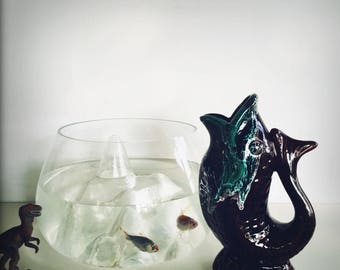 Vase poisson style Vallauris - French Vallauris Style Fish Vase