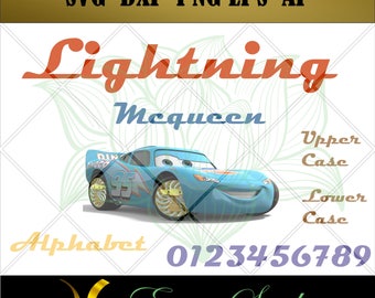 lightning mcqueen svg etsy