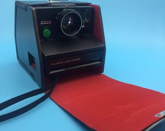 Polaroid Land camera 2000 green button, instant camera